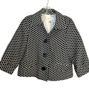 Rafael 6 Women's Blazer Black Suit Coat Misses Size Small S Jacket